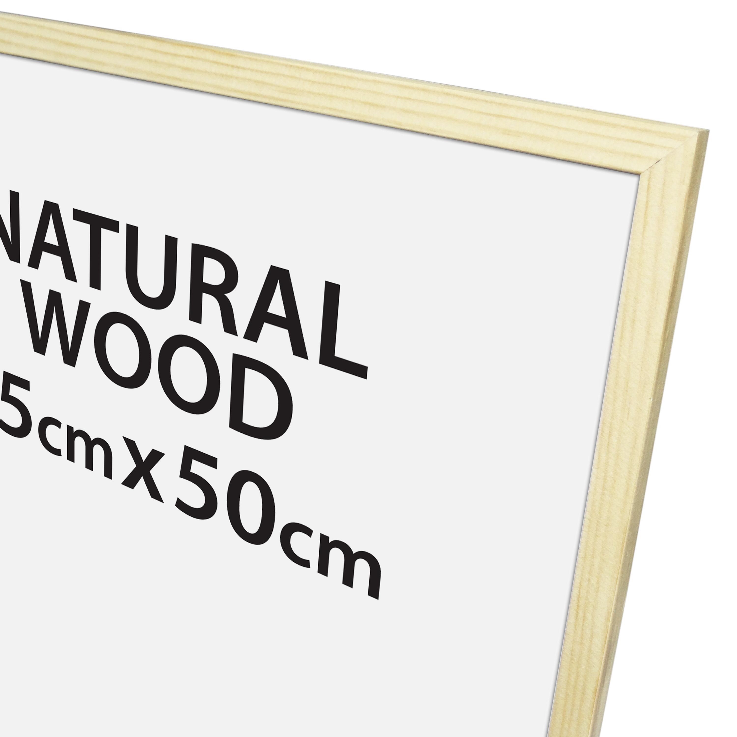 Cornice Natural wood naturale per foto da 35x50 cm - 2