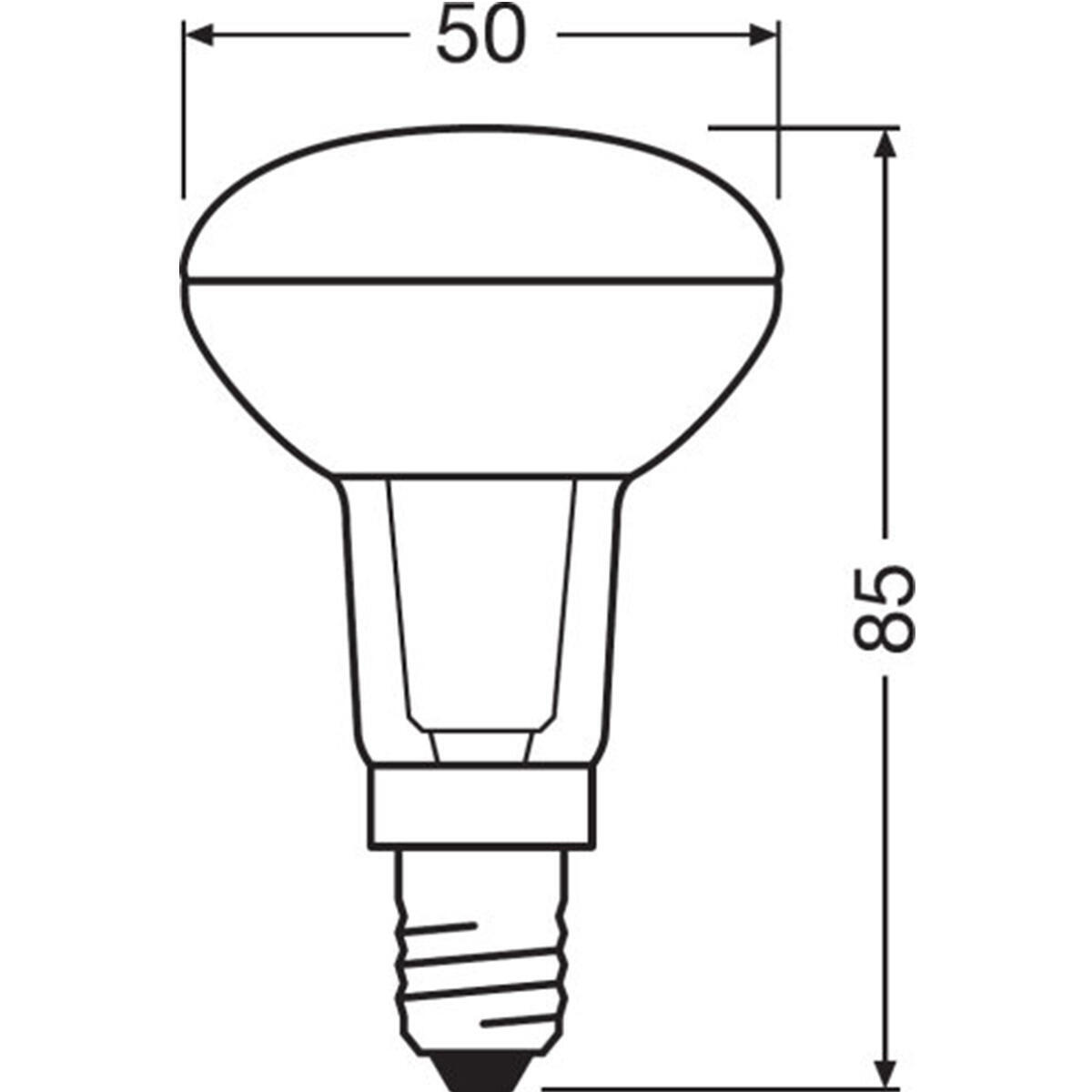 Lampadina LED, E14, Faretto, Trasparente, Luce naturale, 2.6W=210LM (equiv 40 W), 36° , OSRAM - 4
