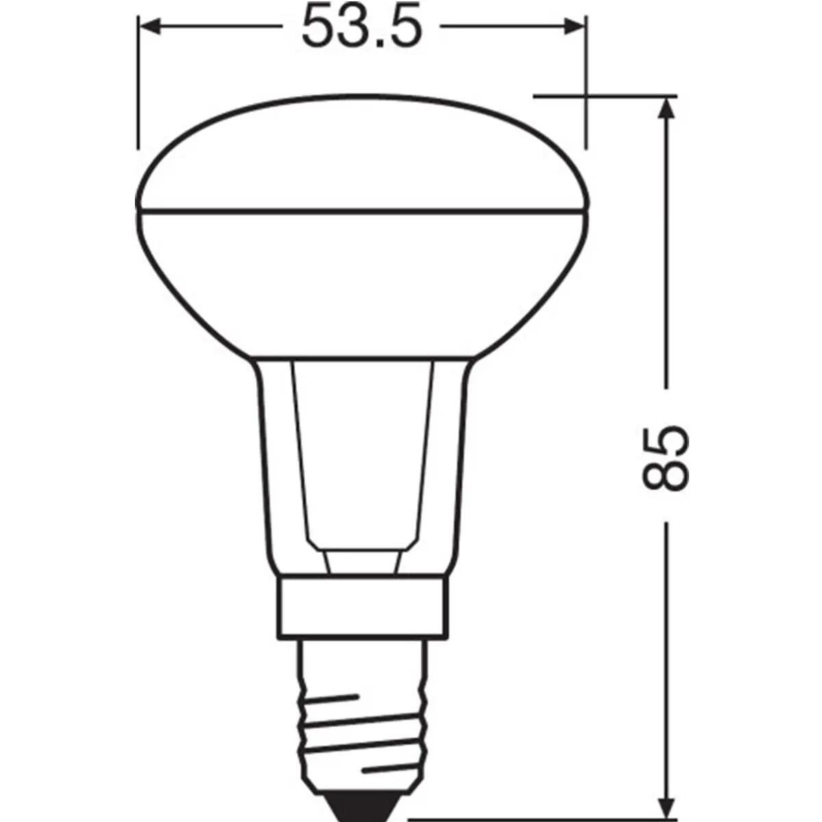 Lampadina LED, E14, Faretto, Trasparente, Luce calda, 4.3W=345LM (equiv 60 W), 36° , OSRAM - 3