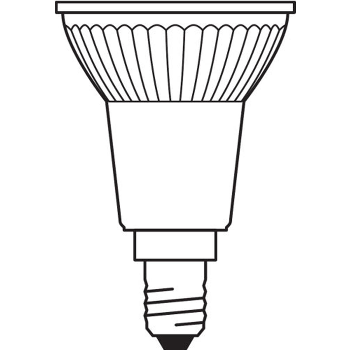 Lampadina LED, E14, Faretto, Trasparente, Luce calda, 5.2W=350LM (equiv 50 W), 36° dimmerabile, OSRAM - 7