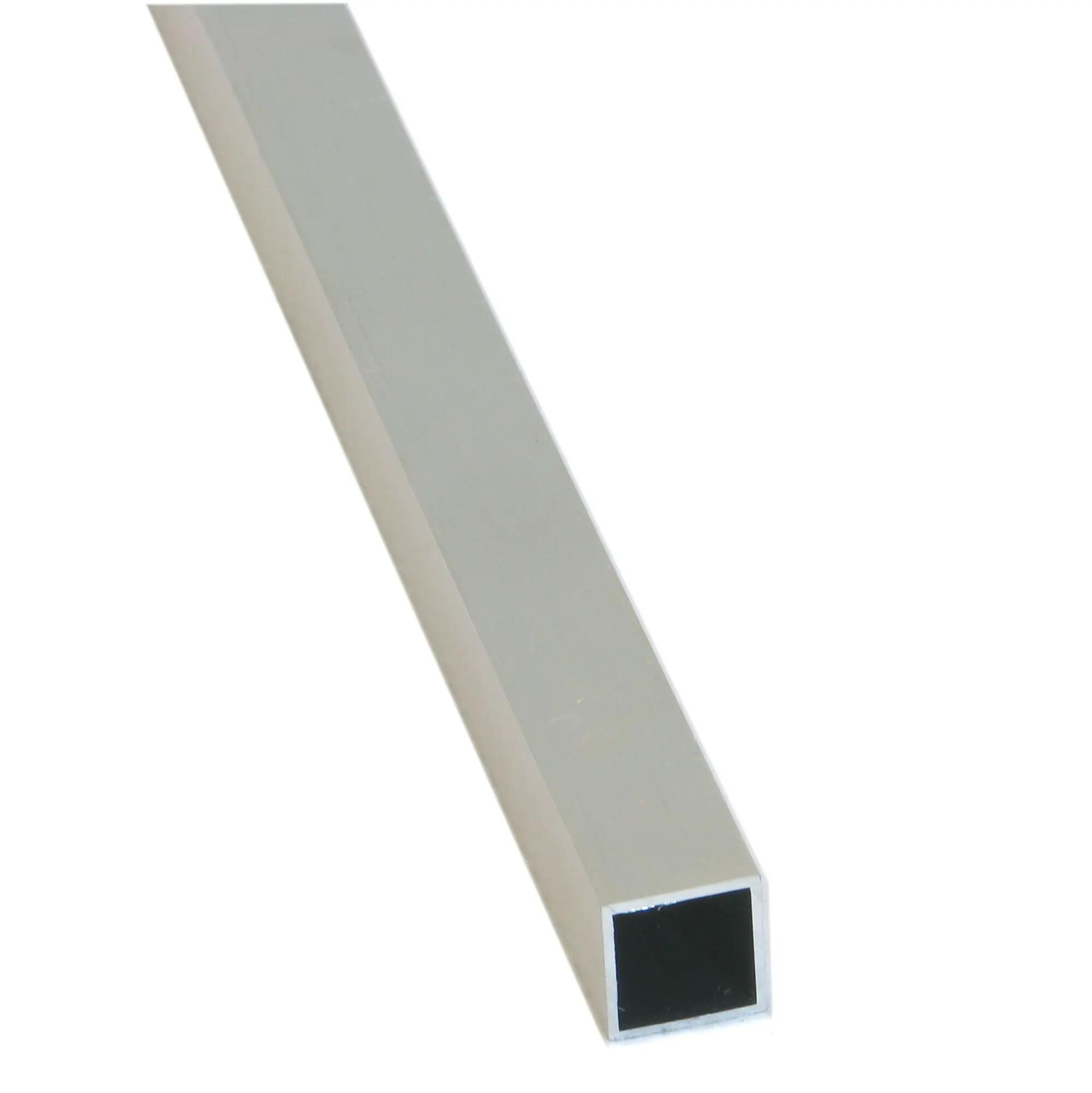 Profilo tubo quadrato STANDERS in alluminio 2.6 m x 1.6 cm grigio - 1
