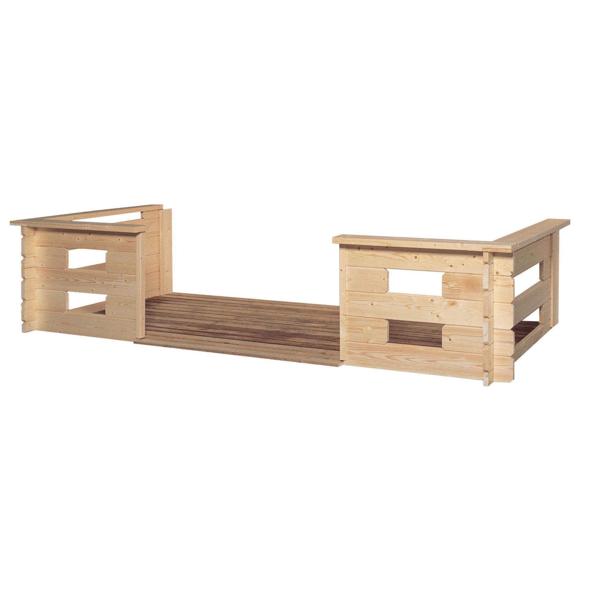 Terrazza in legno L 150 H x 204 P x 320 cm