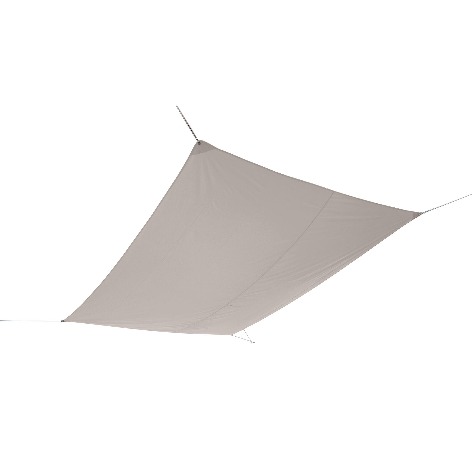 Vela ombreggiante Hegoa rettangolare tortora 300 x 400 cm - 2