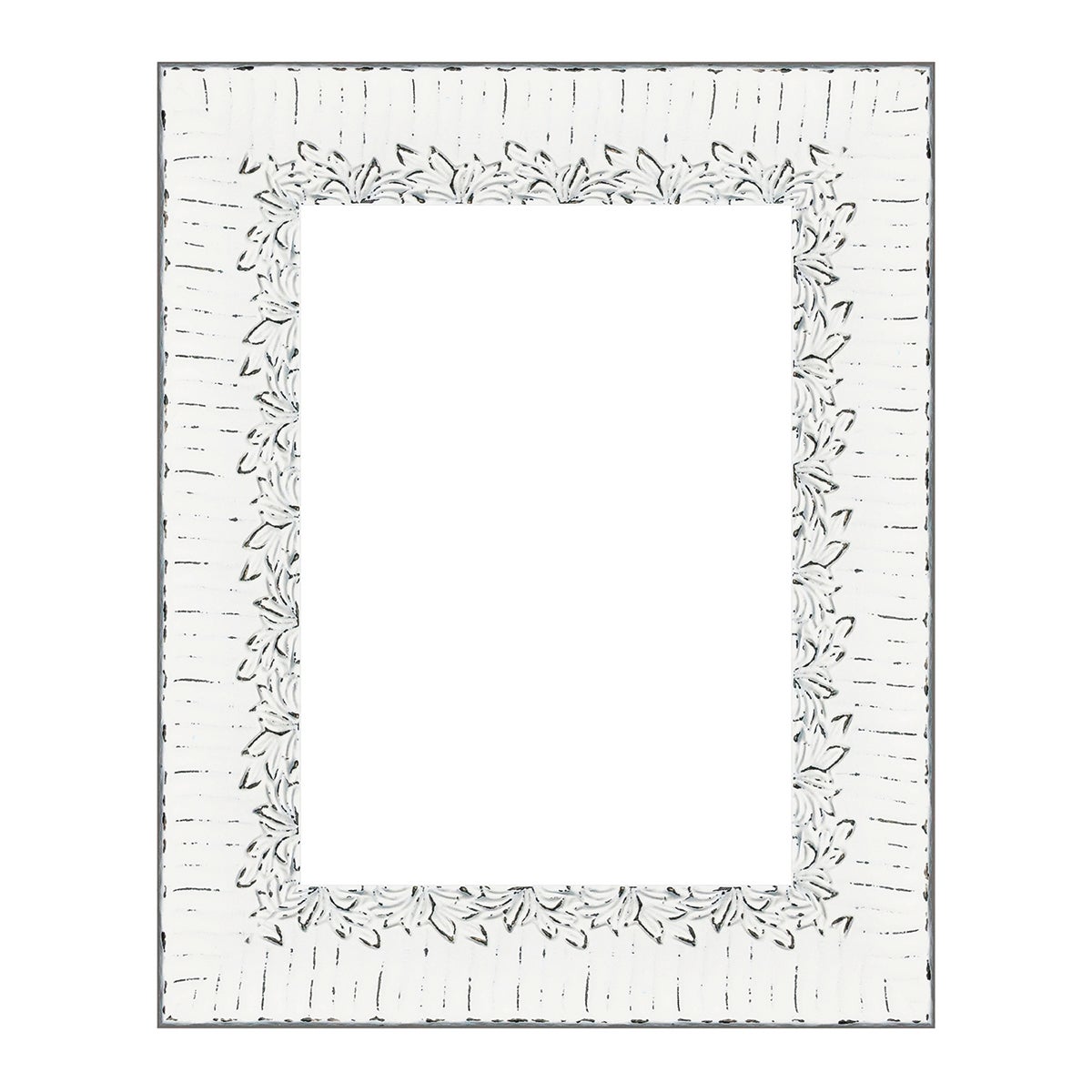 Cornice Portafoto In Plastica Resistente 13x18 Cm Bianca – Design Album Con Rifiniture Argento, Da Tavolo O Parete