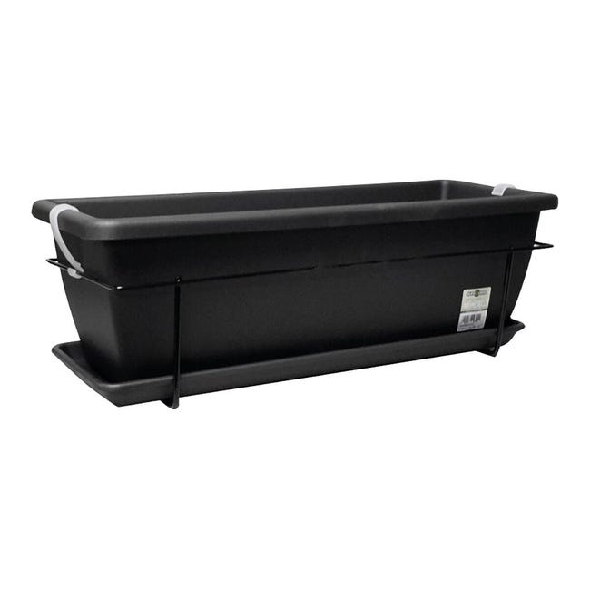 Cassetta portafiori Natural in plastica colore marrone H 11 x L 30 Cassetta portafiori Natural in plastica colore marrone H 11 x L 30