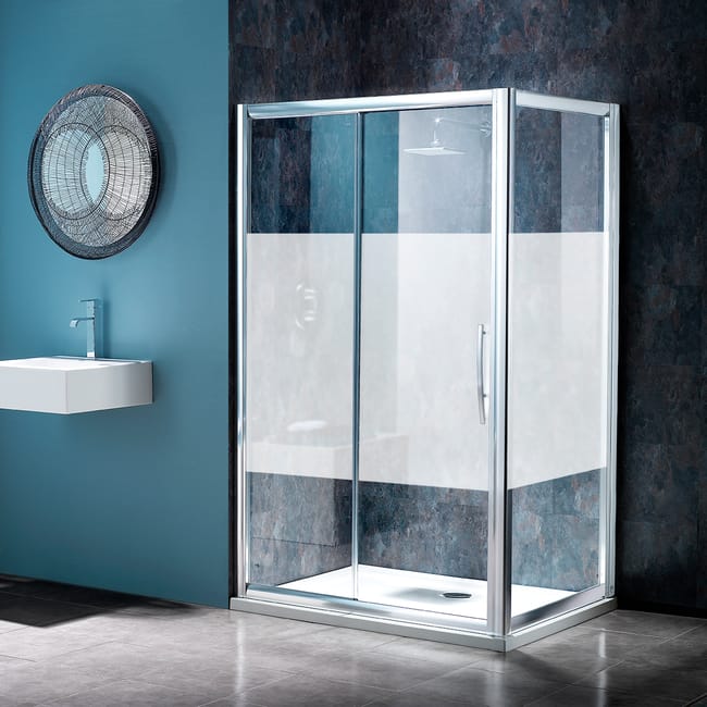 Box Doccia Angolare Porta Scorrevole E Lato Fisso Rettangolare Namara 140 X 70 Cm H 195 Cm In Vetro Temprato Spessore 8 Mm Serigrafato Argento Leroy Merlin Box Doccia Rettangolare 70 X 140