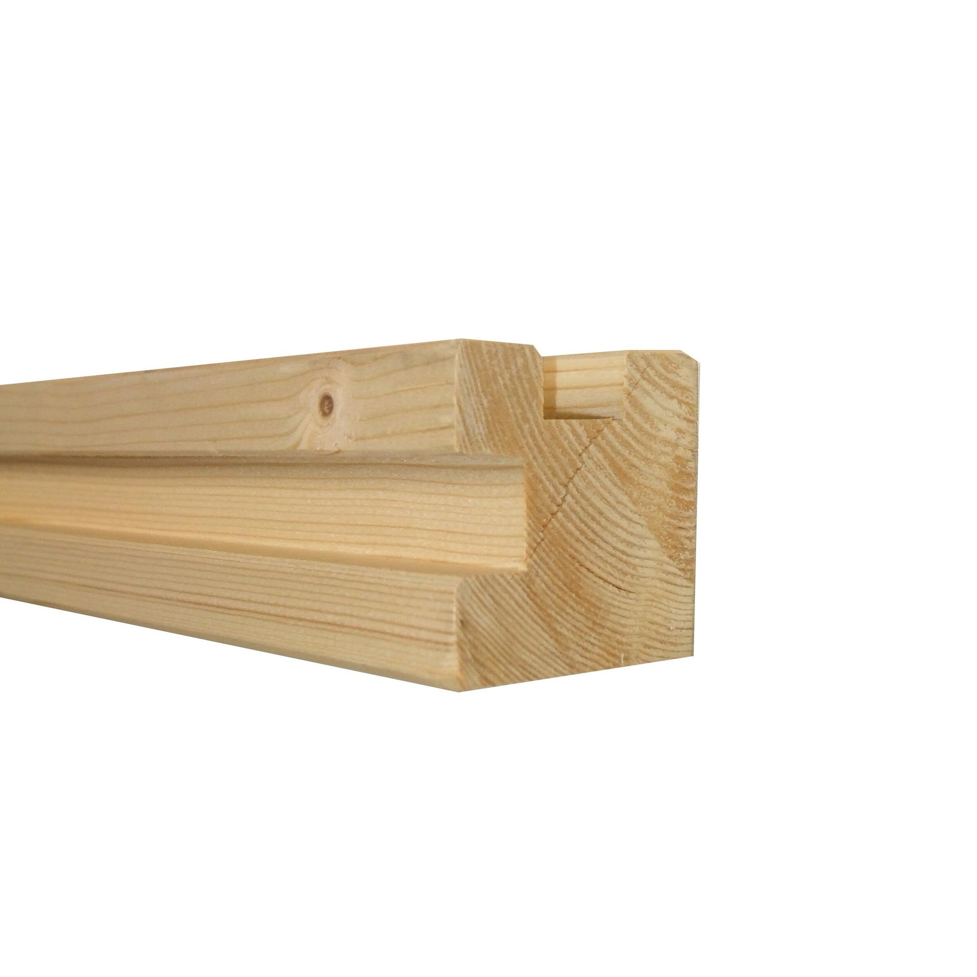 Profilo a l per sottotetto abete naturale 3 m x 60 mm, Sp 60 mm