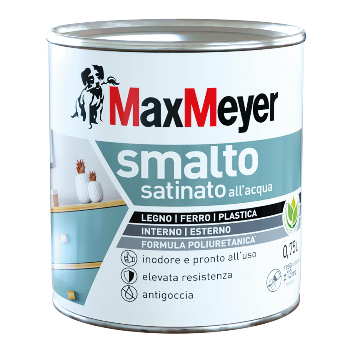Smalto MaxMeyer poliuretanico satinato bianco 0.75 L - 2