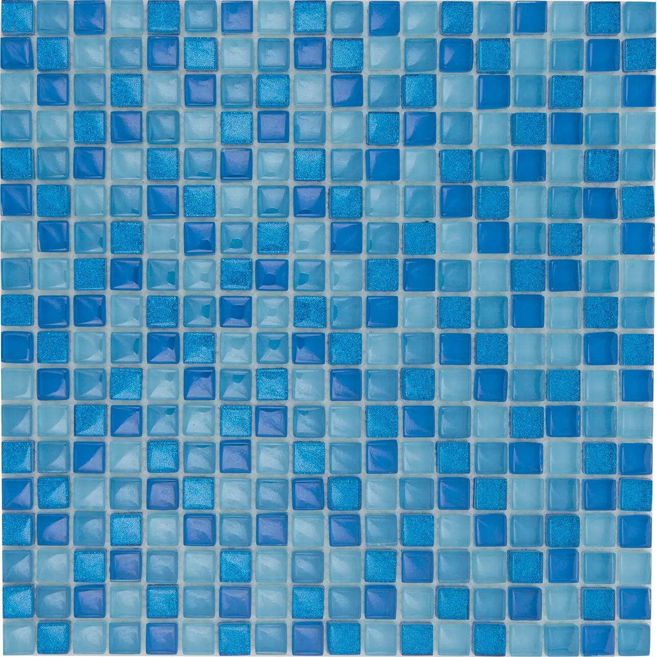 Mosaico H 30 x L 30 cm blu - 2