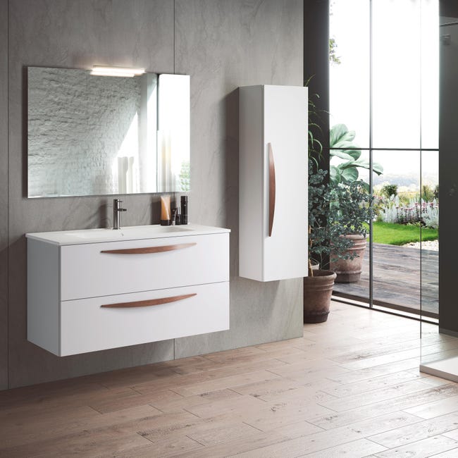 Mobile Bagno Arco Bianco Opaco L 100 Cm Leroy Merlin Mobili Da Bagno E Specchi Leroy Merlin