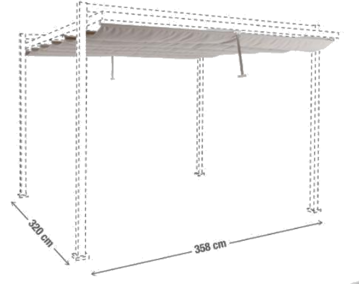 Telo Di Ricambio In Poliestere Per Pergola Equinox