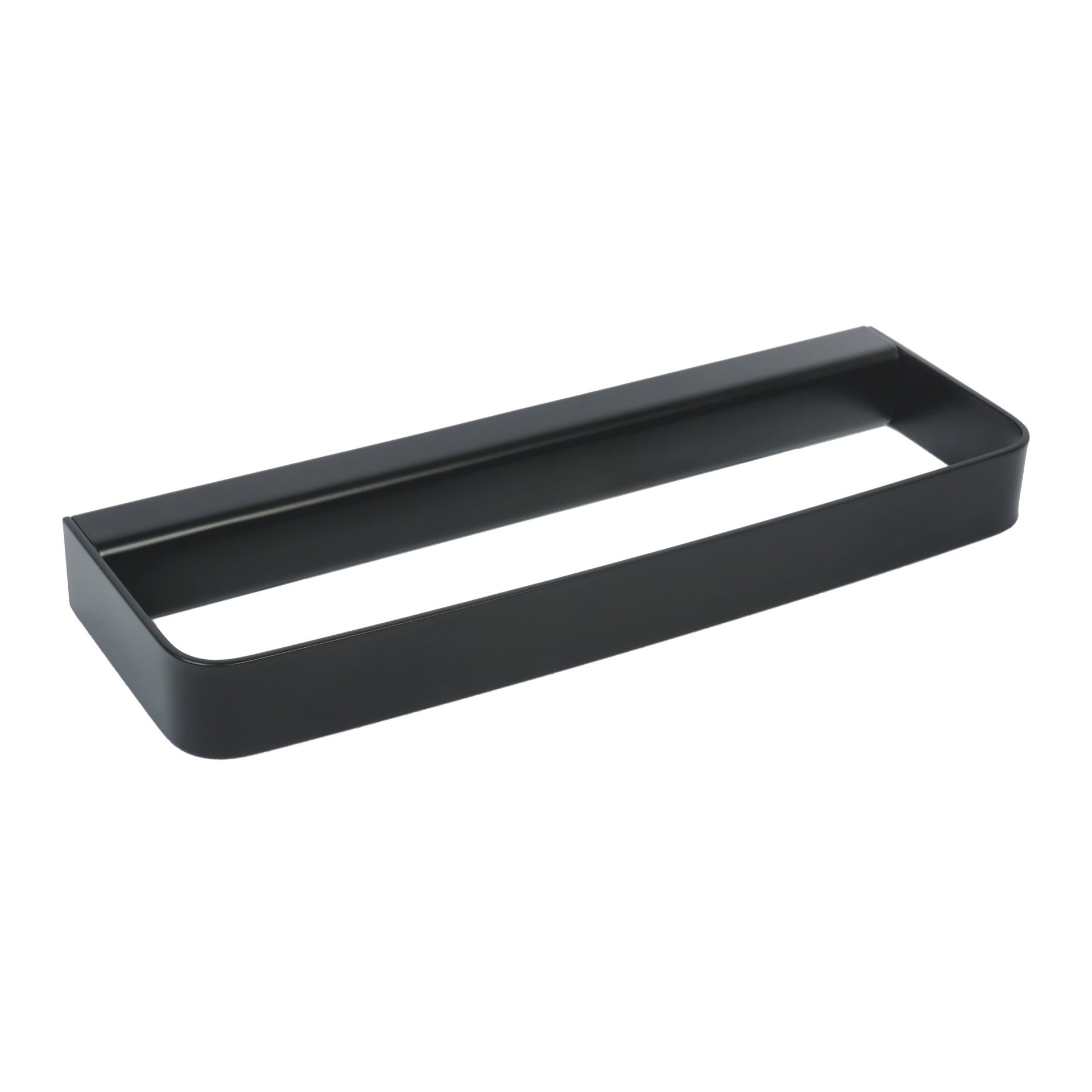 Porta salviette ad anello 25 BLACK nero verniciato L 25 cm