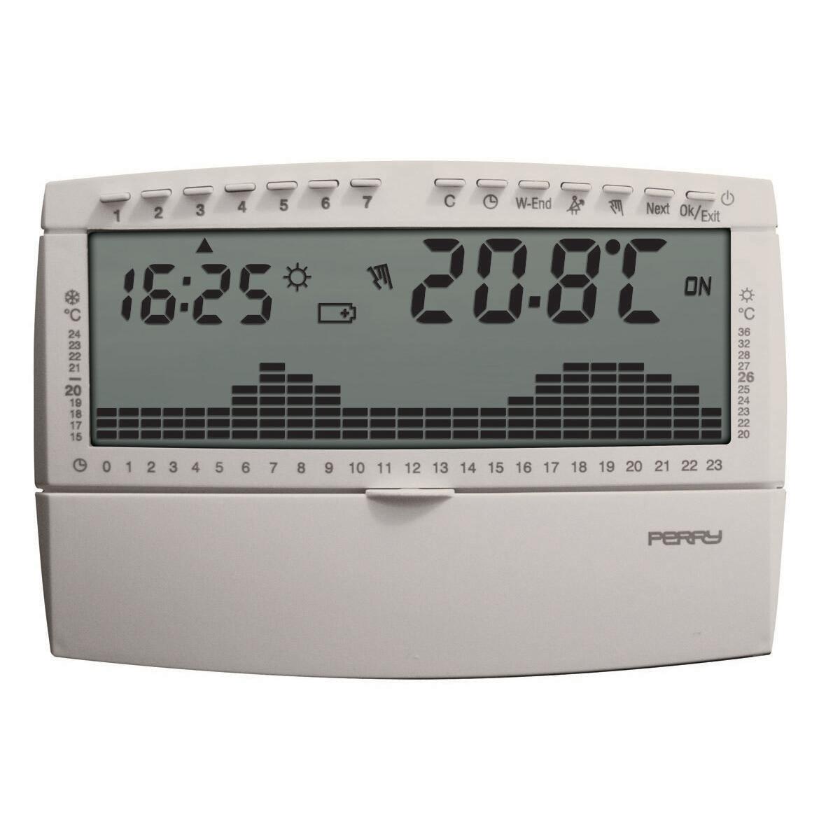 Cronotermostato Up&Down bianco
