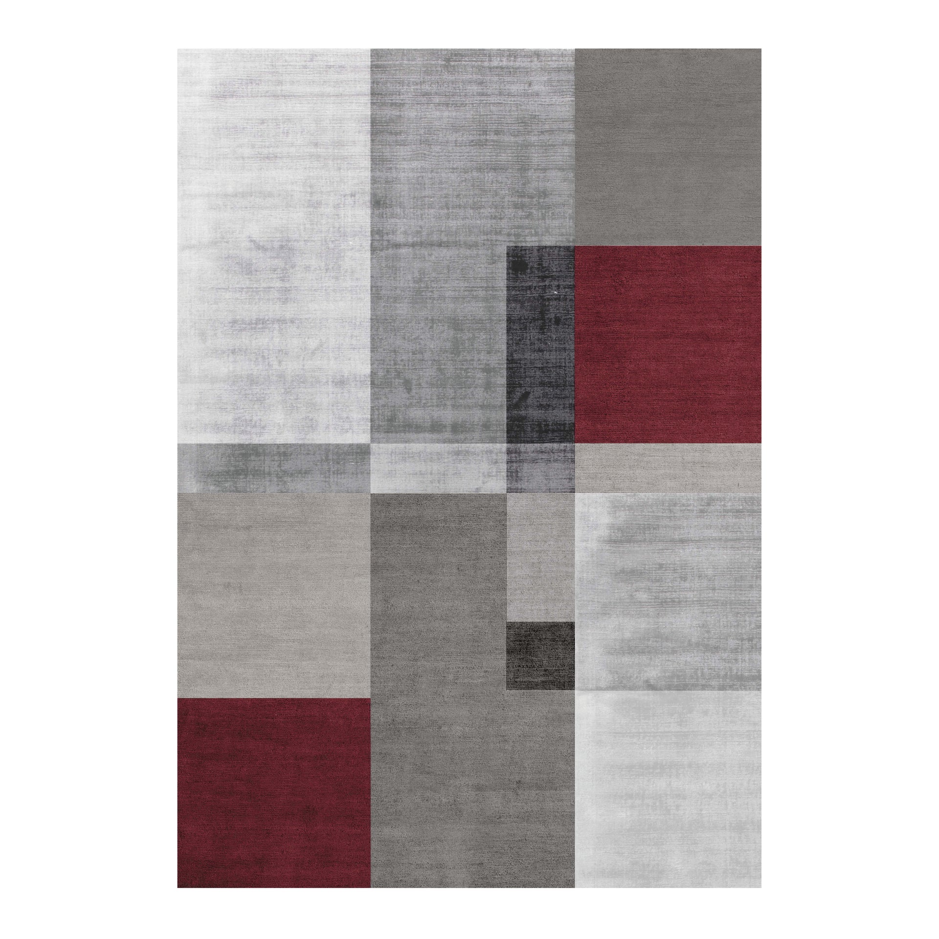 Tappeto Opera Diamanti box , rosso, 60x120