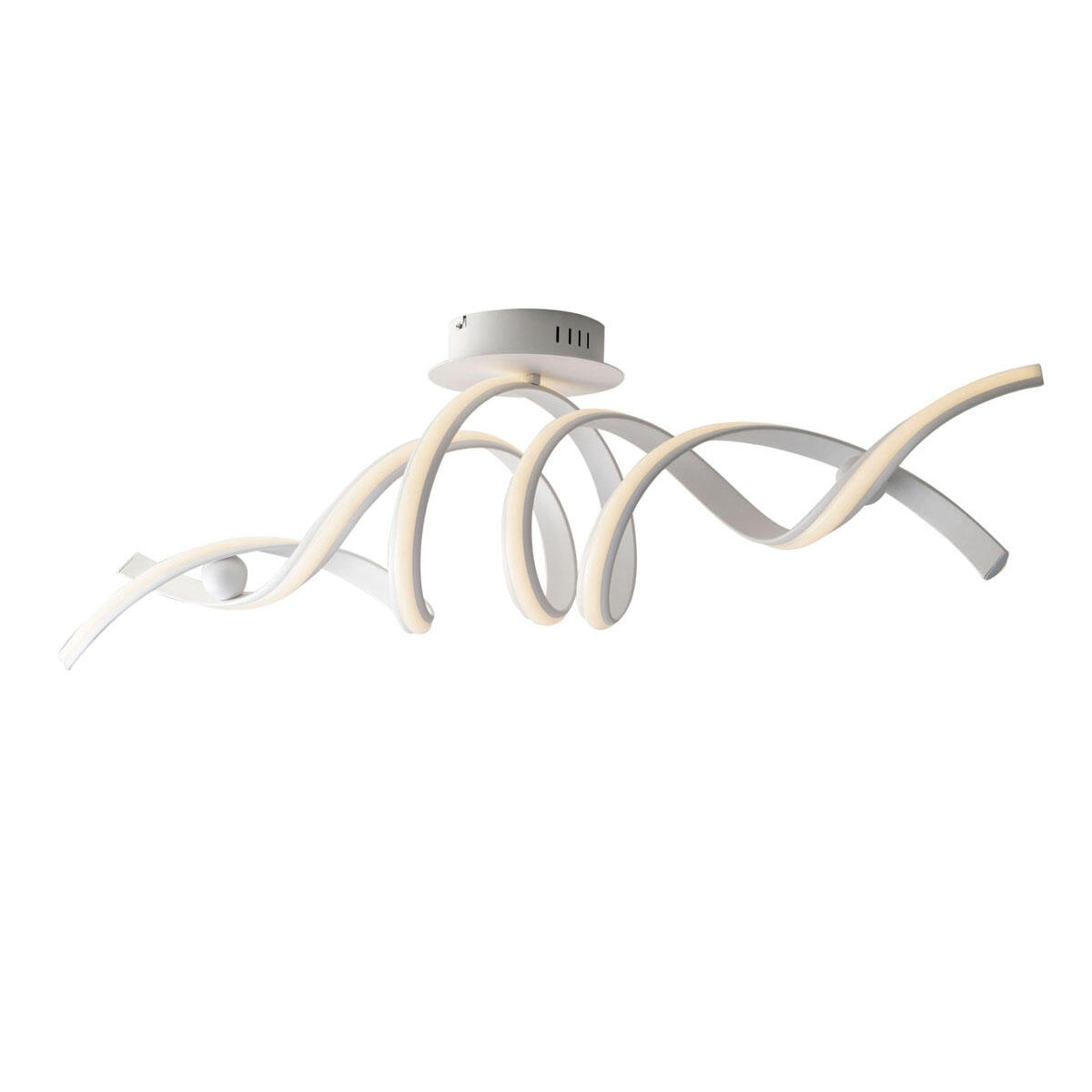 Plafoniera moderno Mystral LED integrato bianco, in alluminio, LUCE AMBIENTE DESIGN