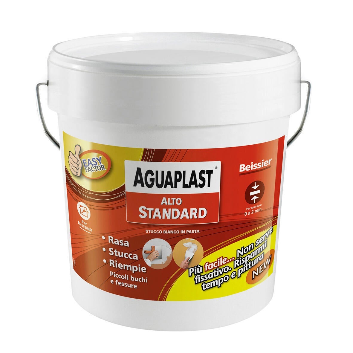 Stucco Rasante Aguaplast SR5 Ruvido Bianco - Per Interni/Esterni | Finitura Tipo Intonaco | Confezione 1,5 Kg - Foto 13