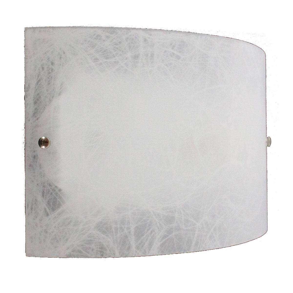 Applique Scratch LED integrato bianco, in vetro,