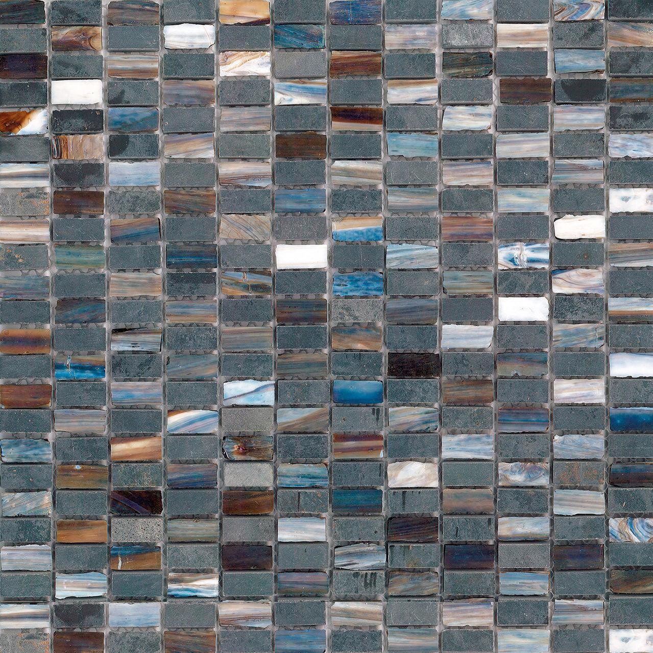 Mosaico H 32 x L 32 cm nero - 2