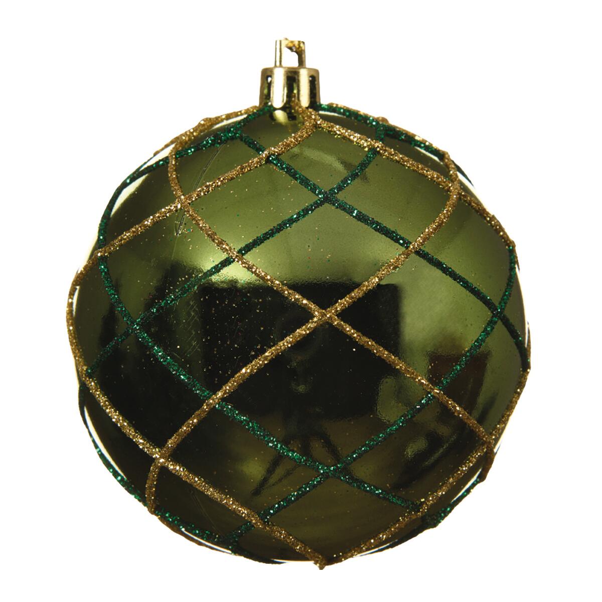 Sfera natalizia in plastica Ø 8 cm