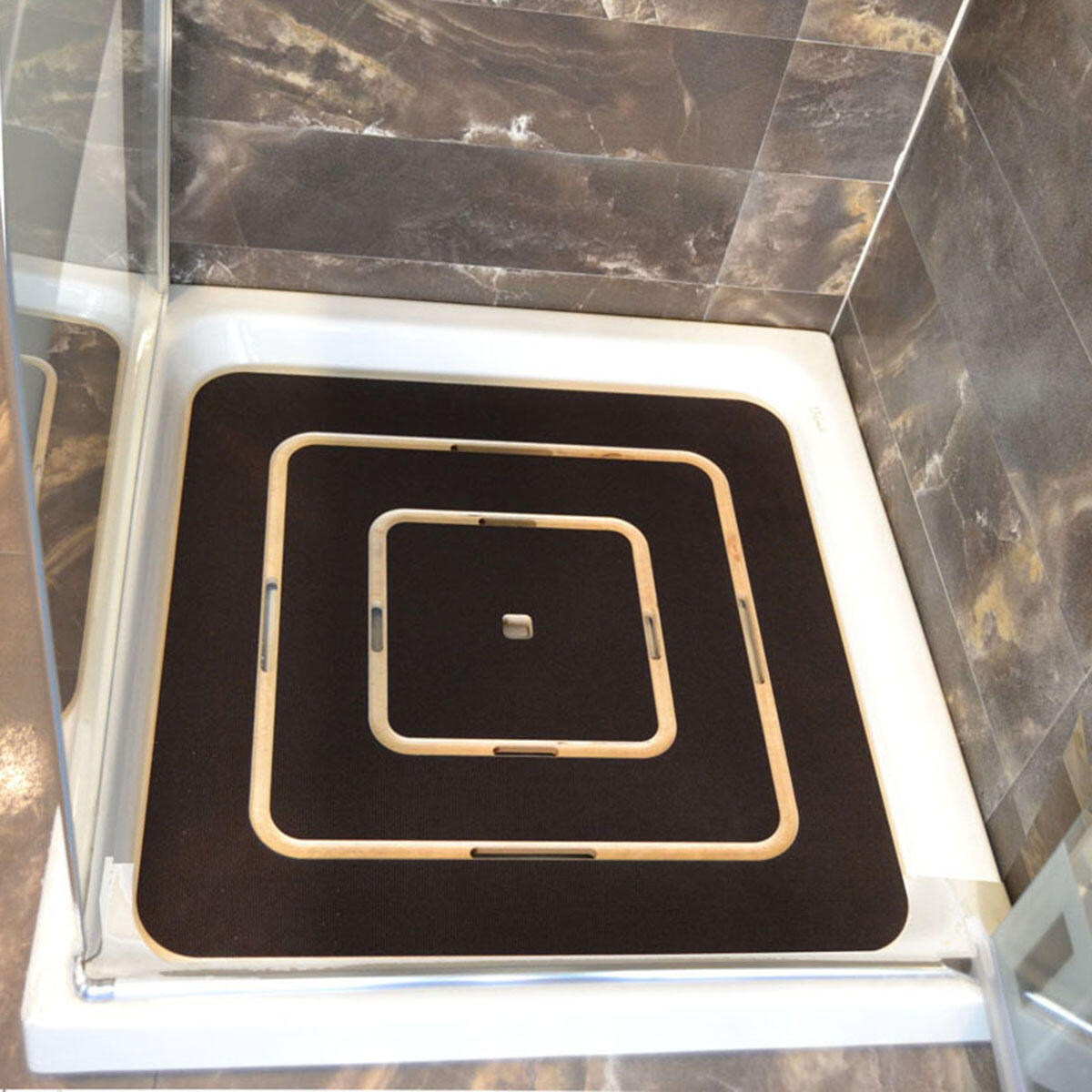 Pedana La Nordica Crystal Nero - Dimensioni 99x90 Cm, Finitura Lucida, Spessore 8 Mm, Modello 7118162
