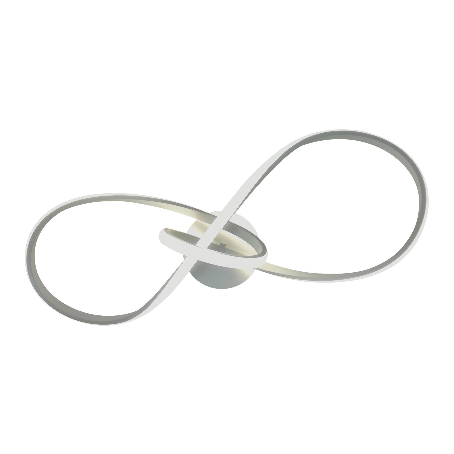 Plafoniera moderno Adelaide LED integrato bianco, in alluminio, 25x64 cm,
