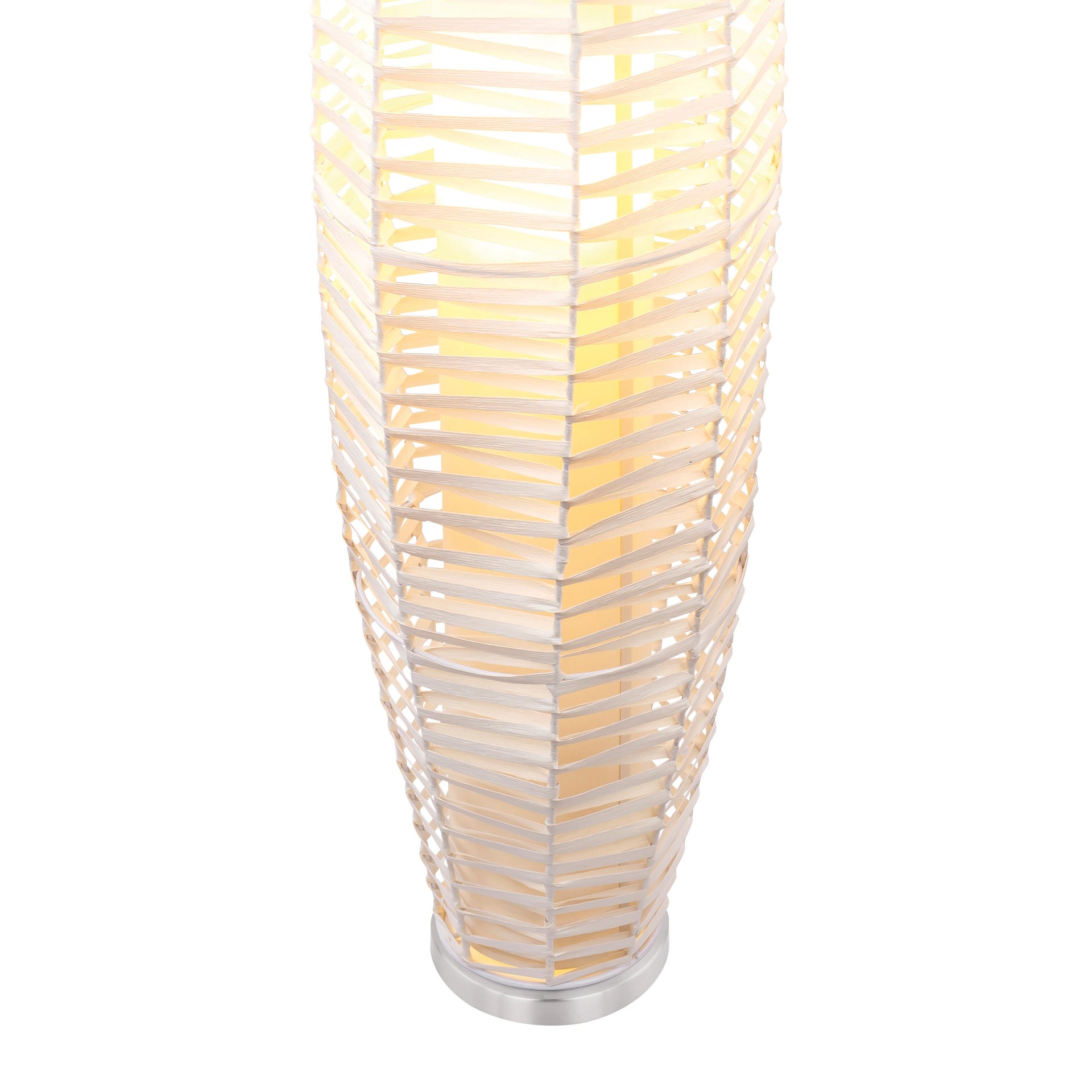 Lampada da terra oro / ottone paralume bianco 45 cm - PARTE | Leroy Merlin