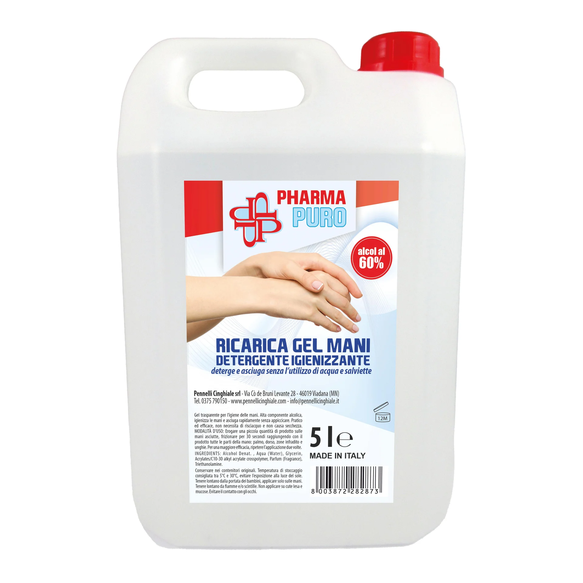 Gel detergente per le mani 5 L