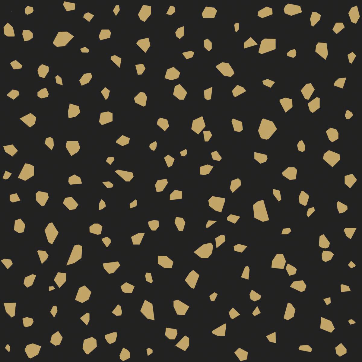 Carta da parati Scaglie oro e nero, 53 cm x 10 m
