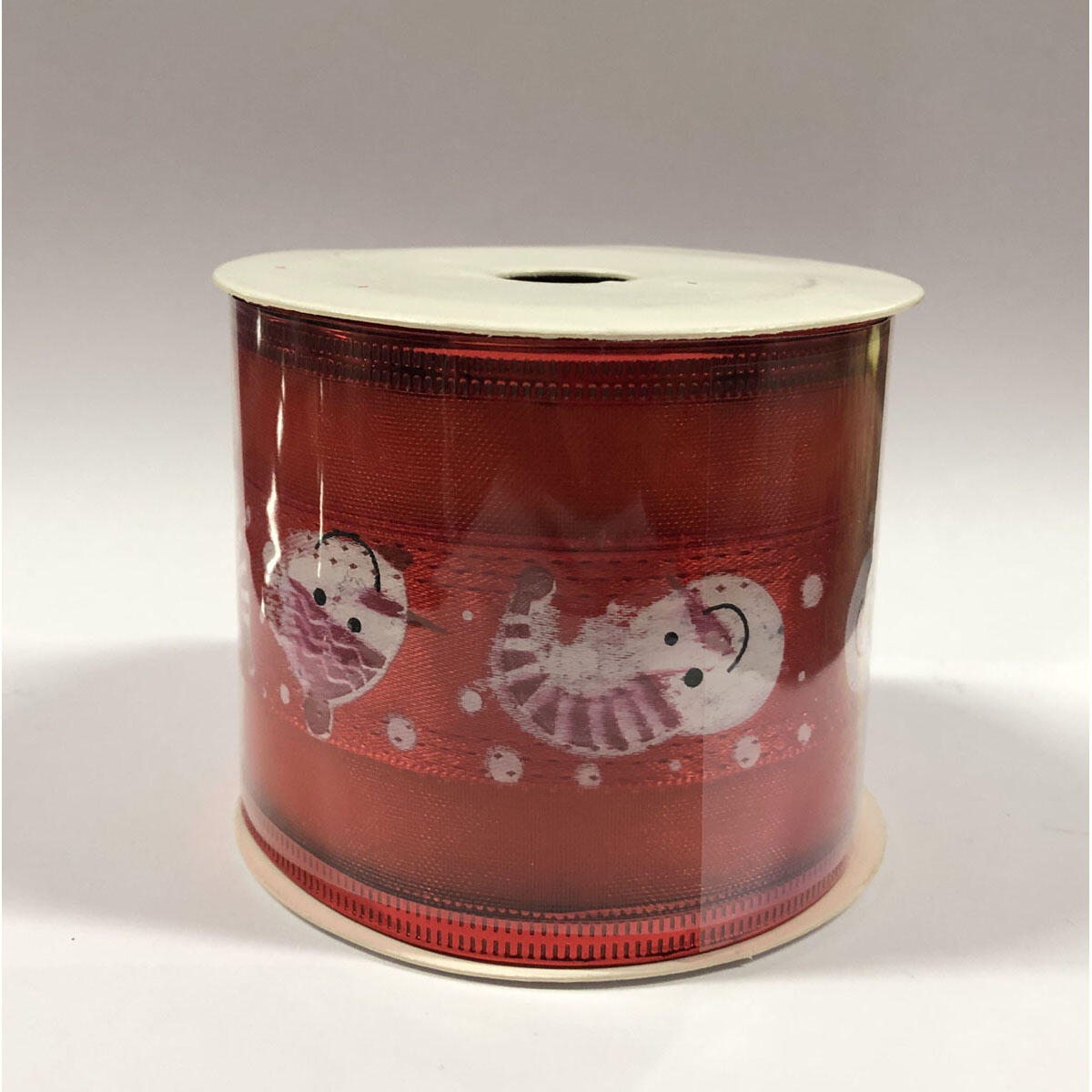 Decorazione per albero di natale in tessuto rosso biancoL 6 cm