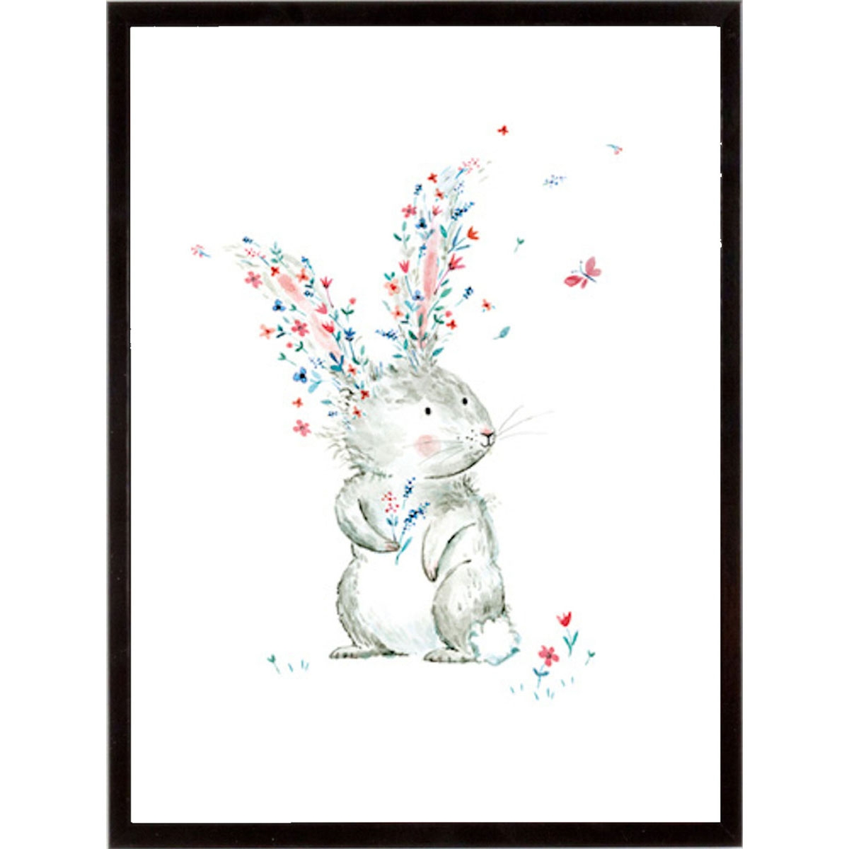Stampa incorniciata Blooming Bunny 32x42 cm - 1