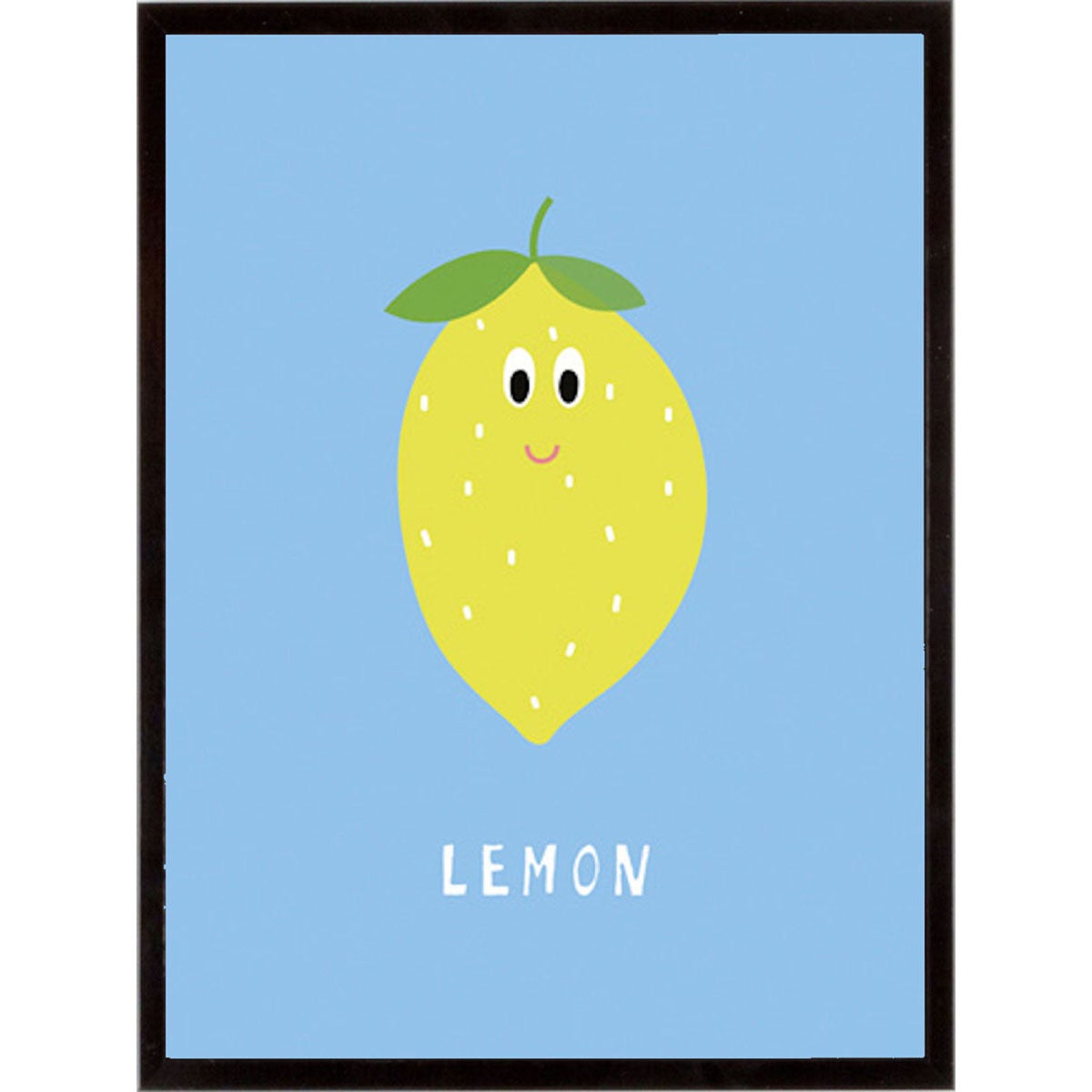 Stampa incorniciata Fruity Friends – Lemon 32x42 cm