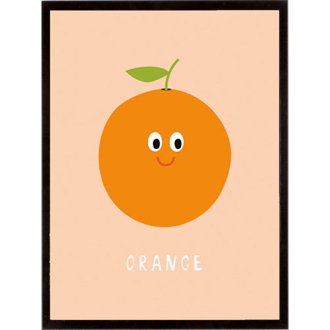 Stampa incorniciata Fruity Friends – Orange 32x42 cm - 1