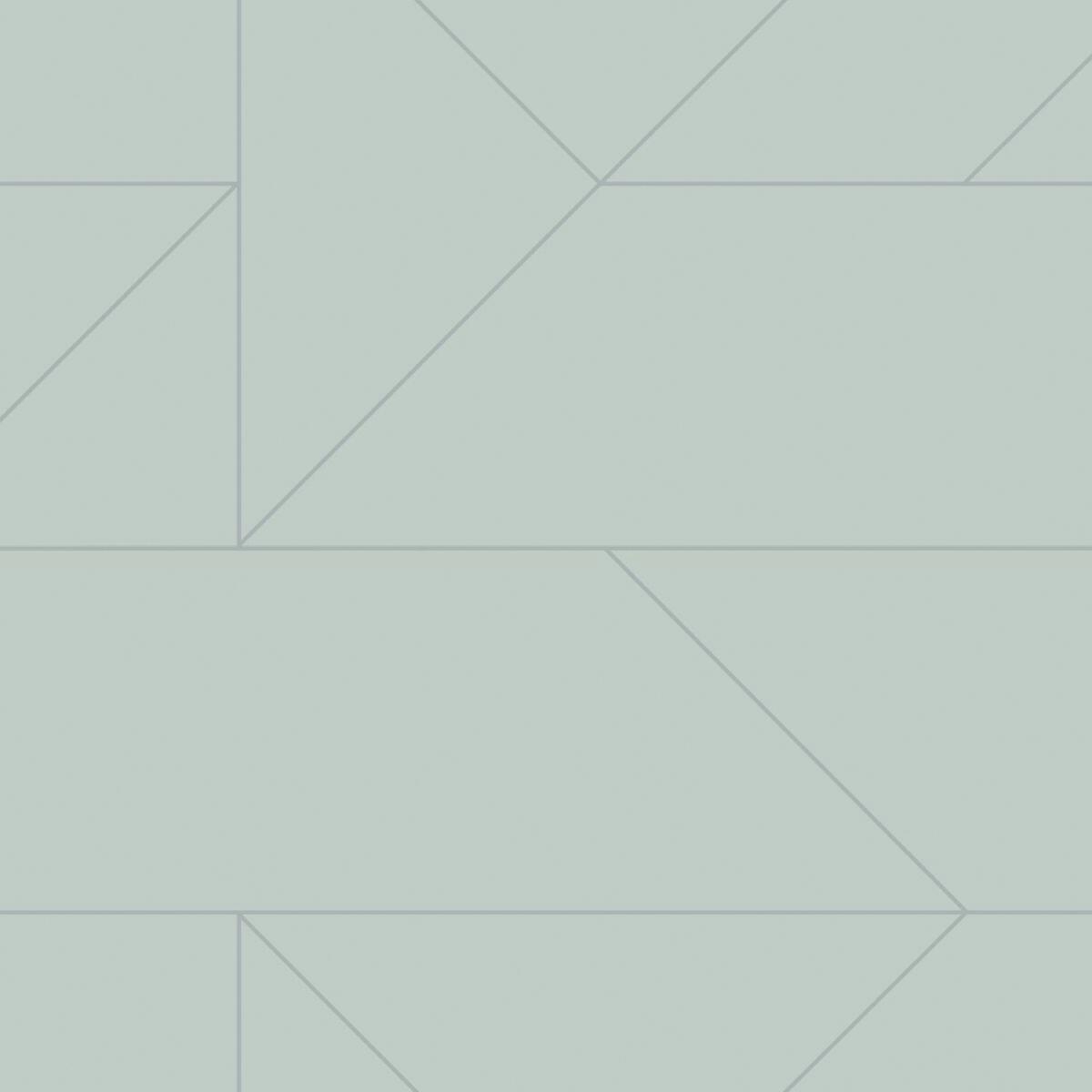 Carta da parati Geometrie azzurro, 53 cm x 10.05 m - 1