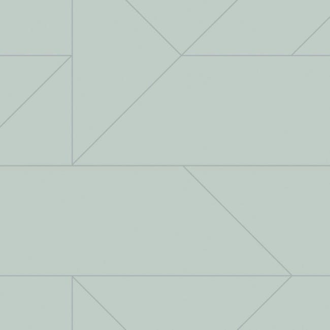 Carta da parati Geometrie azzurro, 53 cm x 10.05 m - 1