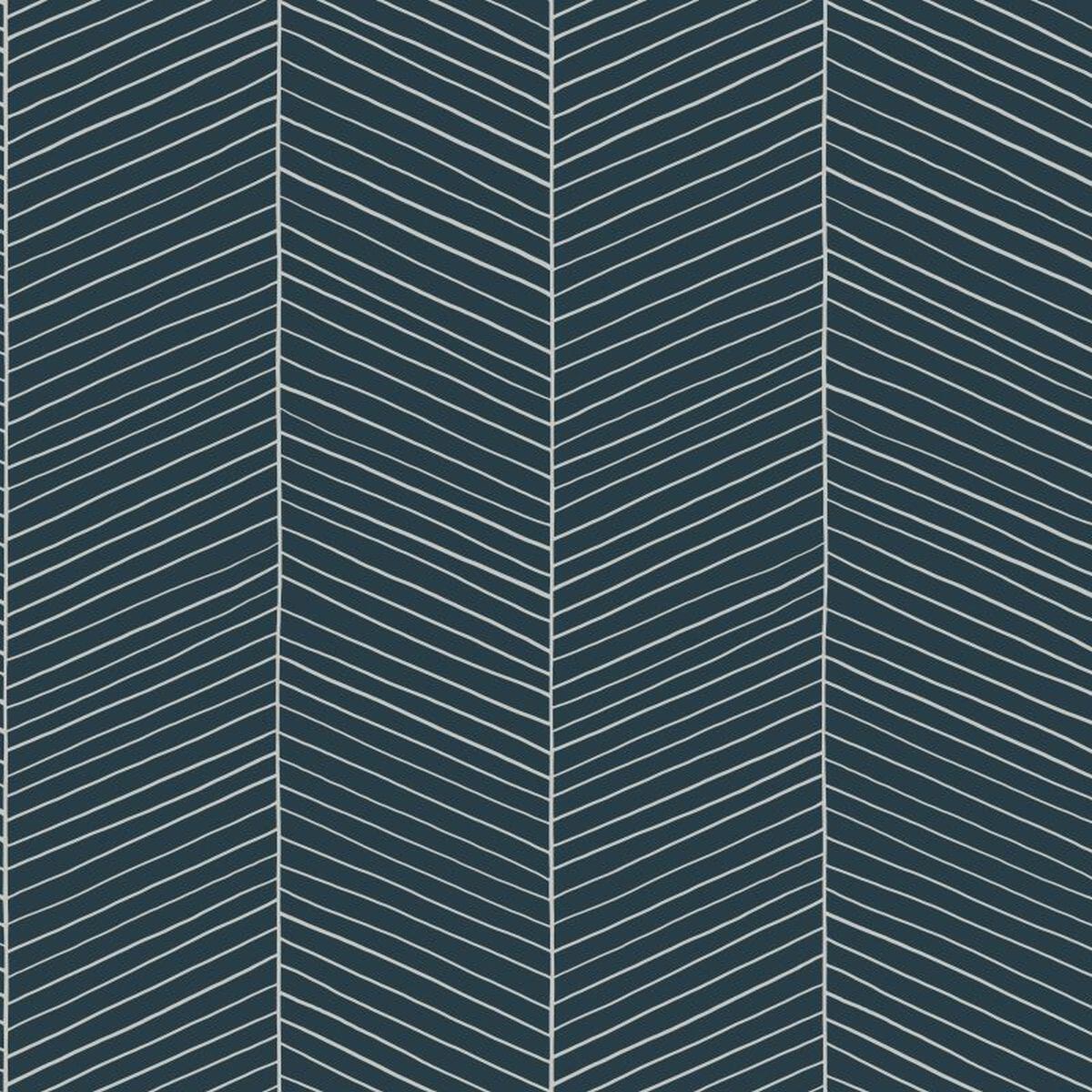 Carta Da Parati Lisca Di Pesce Bianco Su Blu 53 Cm X 10 05 M Leroy Merlin