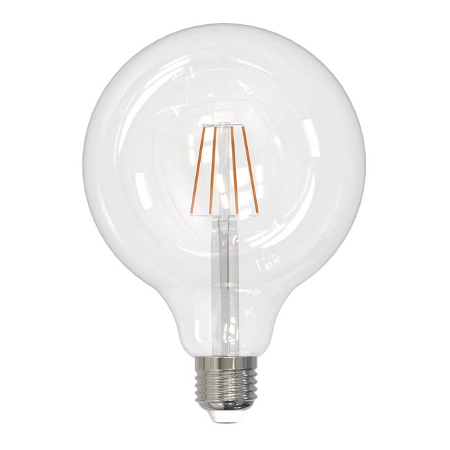 Lampadina smart lighting LED filamento, E27, Globo, Trasparente, Luce naturale, 8W=1070LM (equiv 75 W), 360° dimmerabile, ON - 1