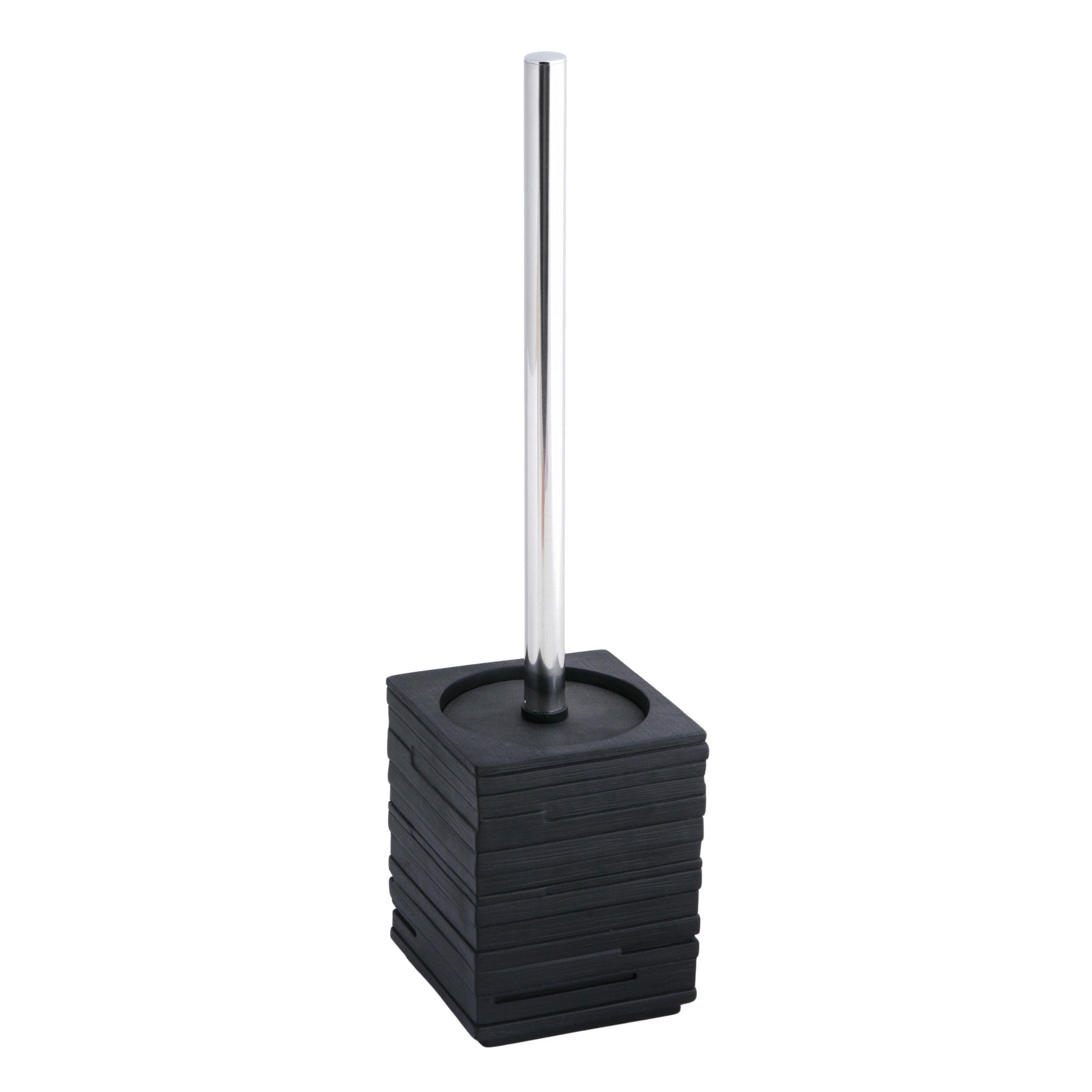 Bagnoxx Porta Scopino Per WC In Pietra Fusa Nera – Design Con Strass, Dimensioni 9,5x9,5x38 Cm - 4