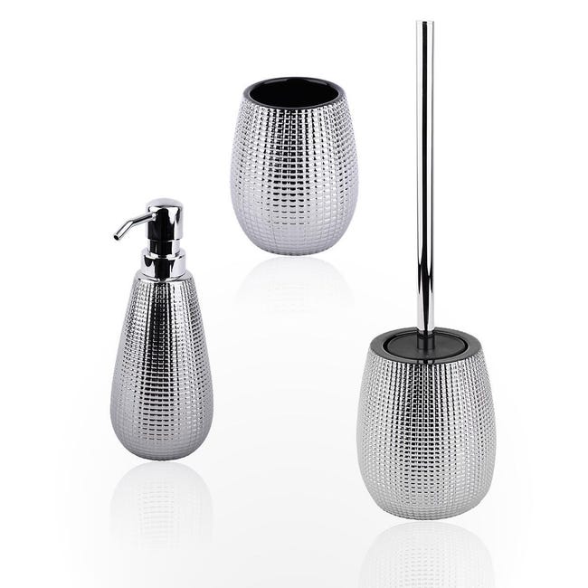 Set Di Accessori Per Bagno Queen Cromo In Ceramica 3 Pezzi Leroy Merlin Leroy Merlin Piantane Bagno