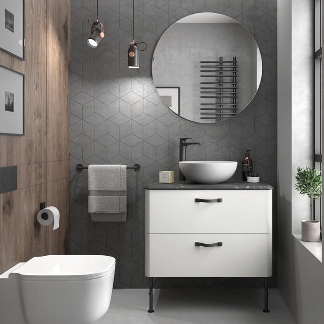 Mobile Bagno Desire Bianco Opaco L 80 Cm Leroy Merlin Leroy Merlin Bagno Arredo