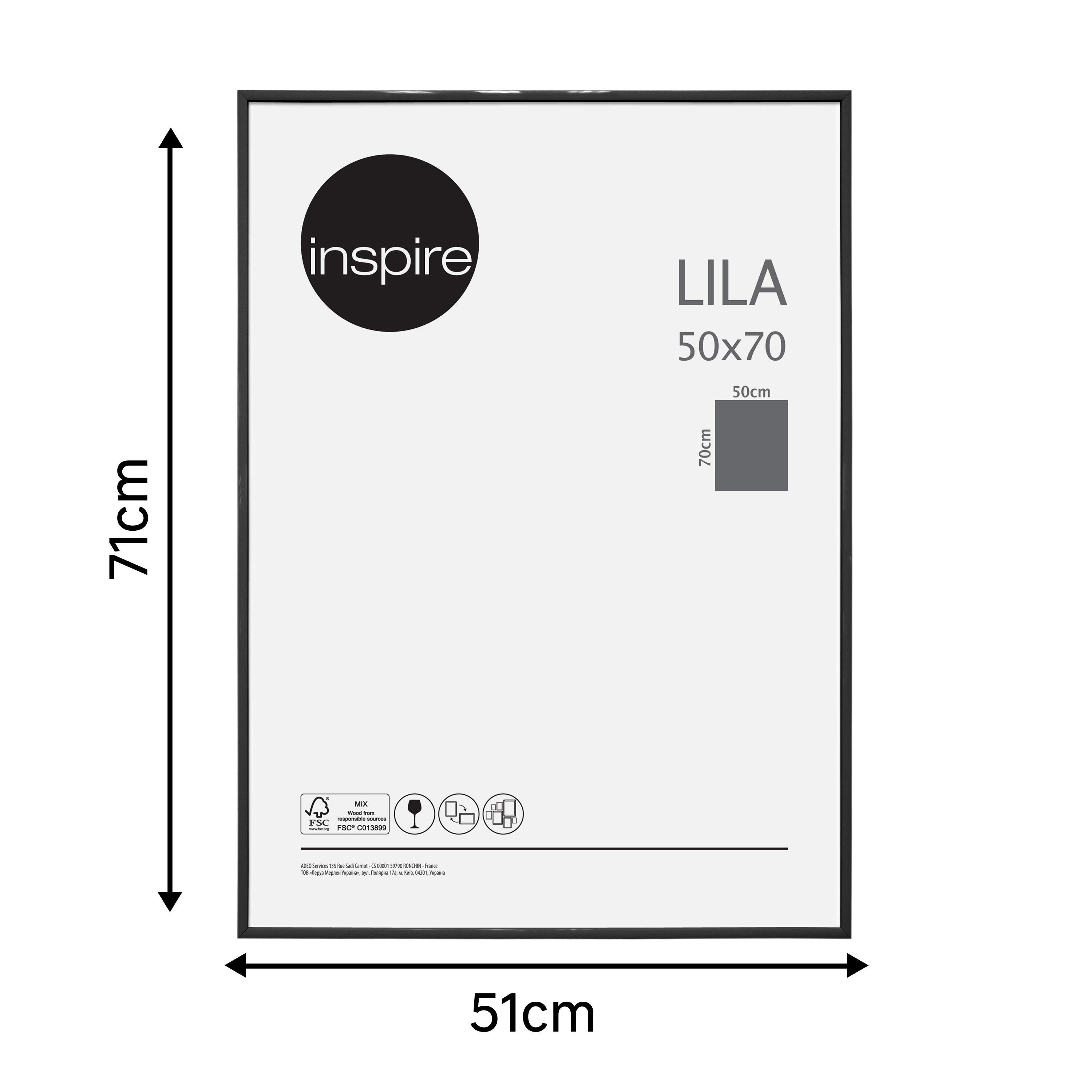 Cornice INSPIRE Lila nero per foto da 50x70 cm - 8