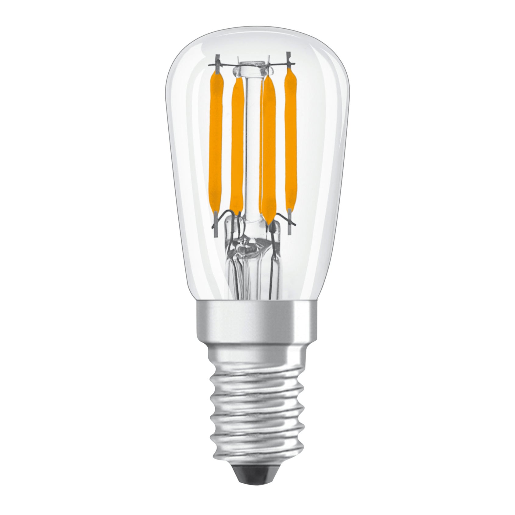 Lampadina LED Filamento, E14, Pera, Trasparente, Luce Calda, 2.8W=250LM ...