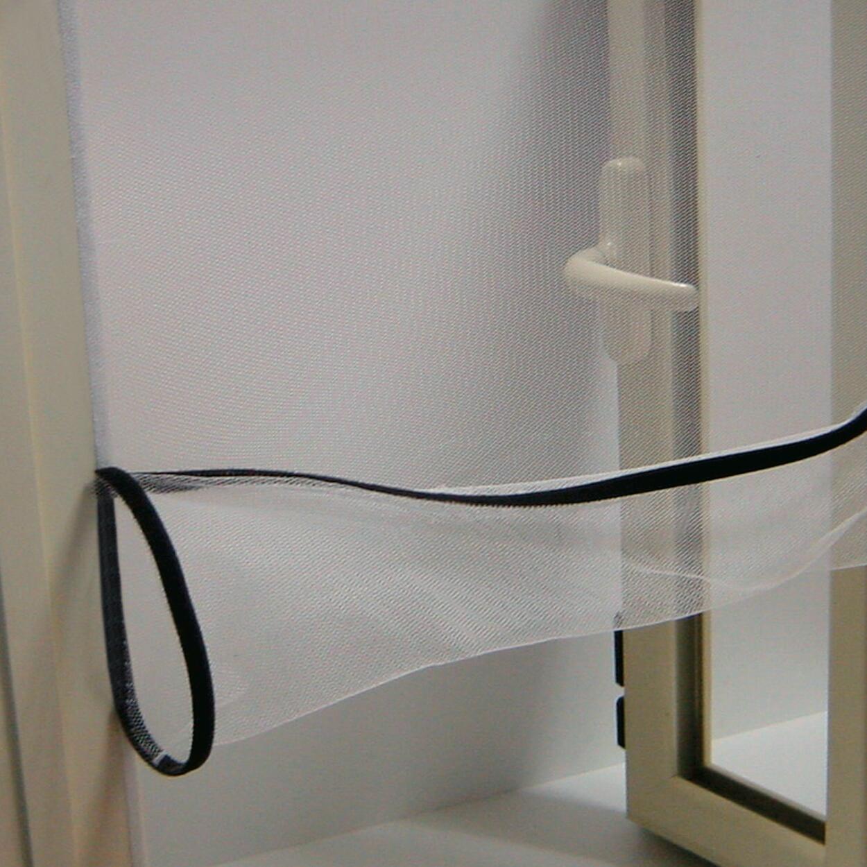Zanzariera Adesiva Tesa Insect Stop - Set Da 3, 130x150 Cm, Bianco, Facile Da Installare - Foto 7