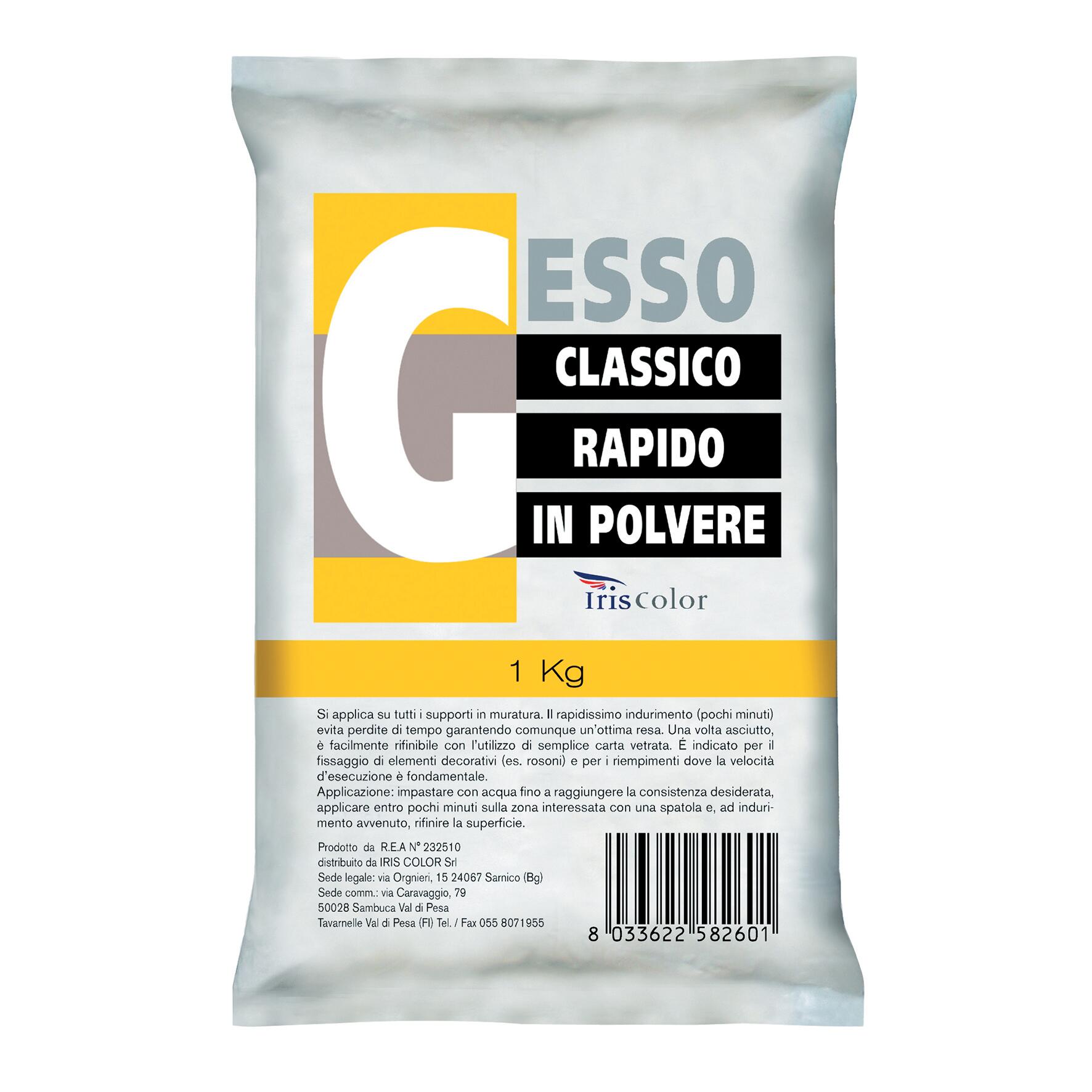 Gesso in polvere IrisColor 5 kg bianco