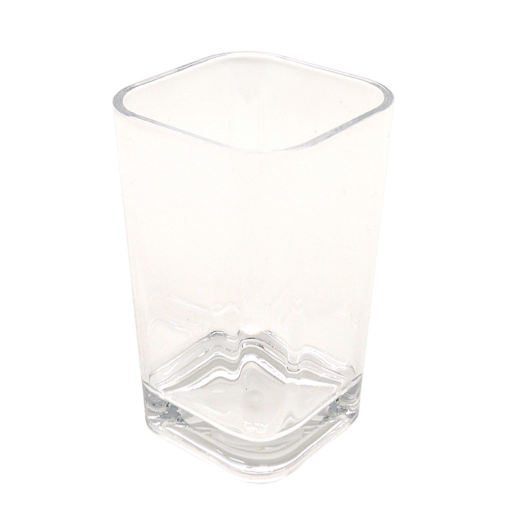 Bicchiere porta spazzolini Claire in acrilico trasparente - 1