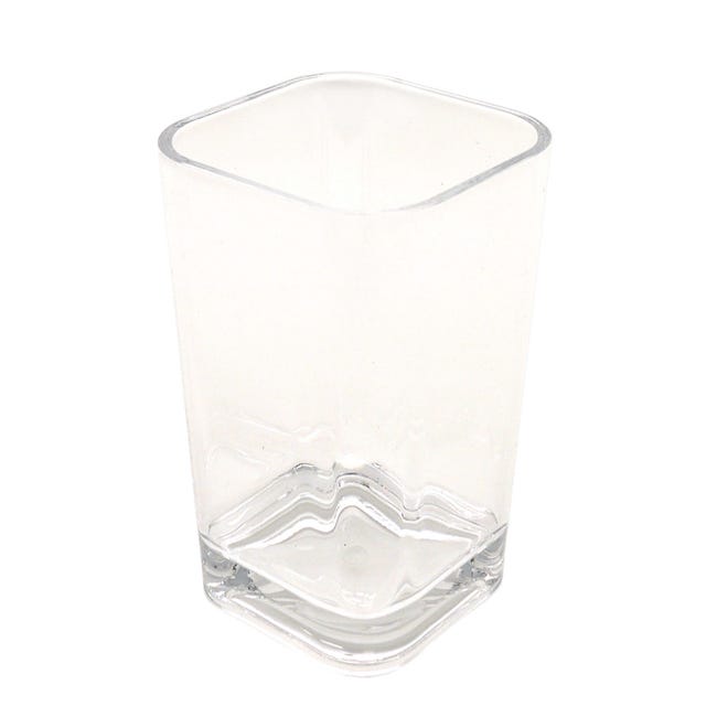 Bicchiere porta spazzolini Claire in acrilico trasparente - 1