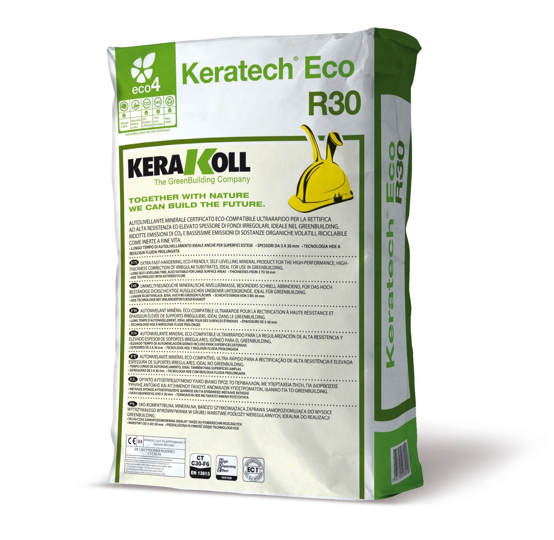 Malta autolivellante KERAKOLL Keratech R30 25 kg