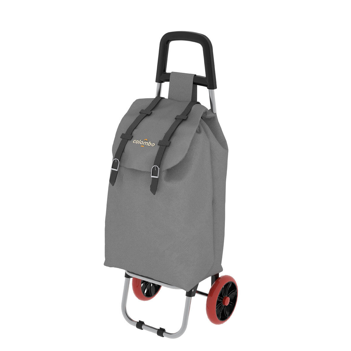 Carrello Spesa Pieghevole Rubberneck Con Ruote Grandi - Capacità 35L, Leggero E Resistente, Grigio, Ideale Per La Spesa