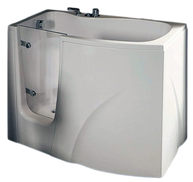 Vasca Rettangolare Dieffe Per Anziani Bianco 70 X 120 Cm Leroy Merlin Ante Per Vasca Da Bagno Leroy Merlin