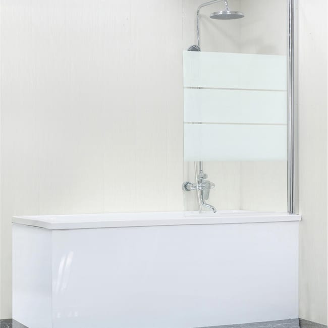 Parete Vasca In Vetro Di Sicurezza 5 Mm Serigrafato H 140 Cm Leroy Merlin Ante Per Vasca Da Bagno Leroy Merlin