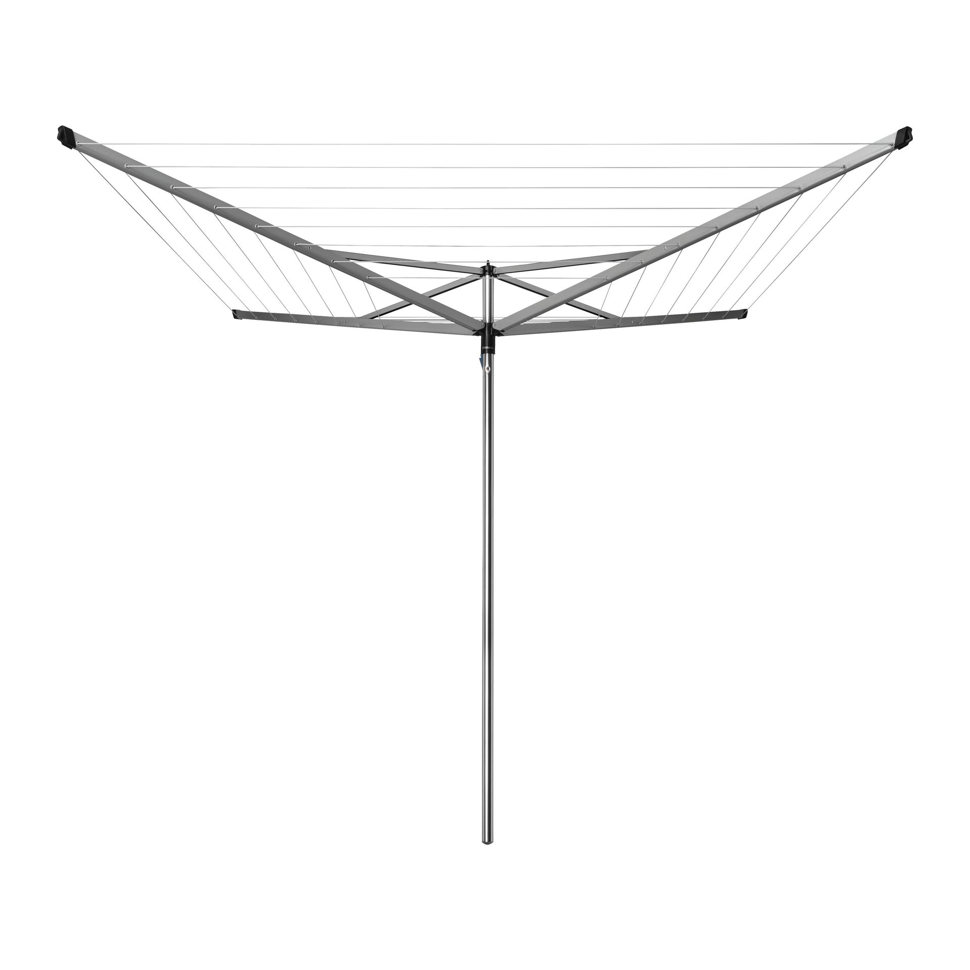 Stendibiancheria da esterno ad ombrello Essential in alluminio L 189 cm grigio / argento